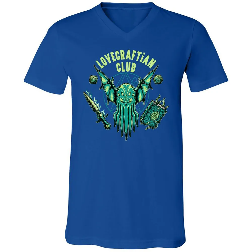 Unisex V-Neck T-Shirt - T4U2NFB5 - True Royal - 4