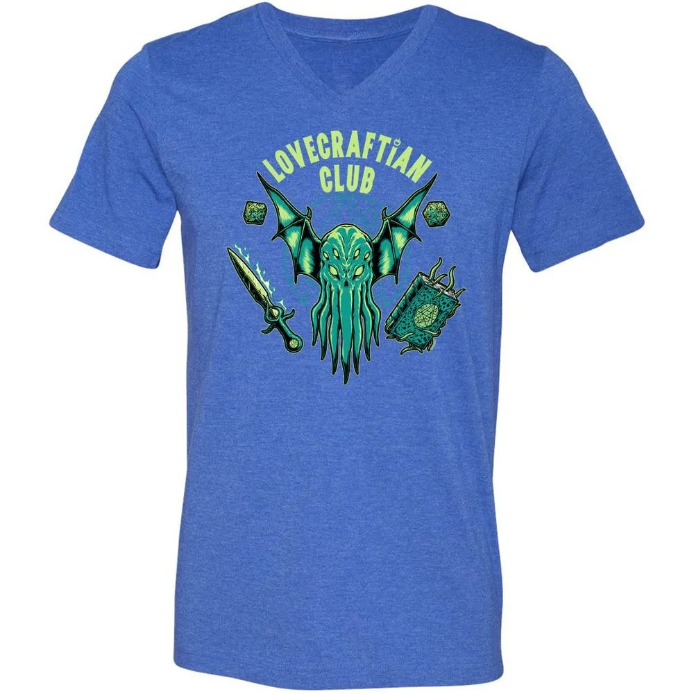 Unisex V-Neck T-Shirt - T4U2NFB5 - Heather True Royal - 14
