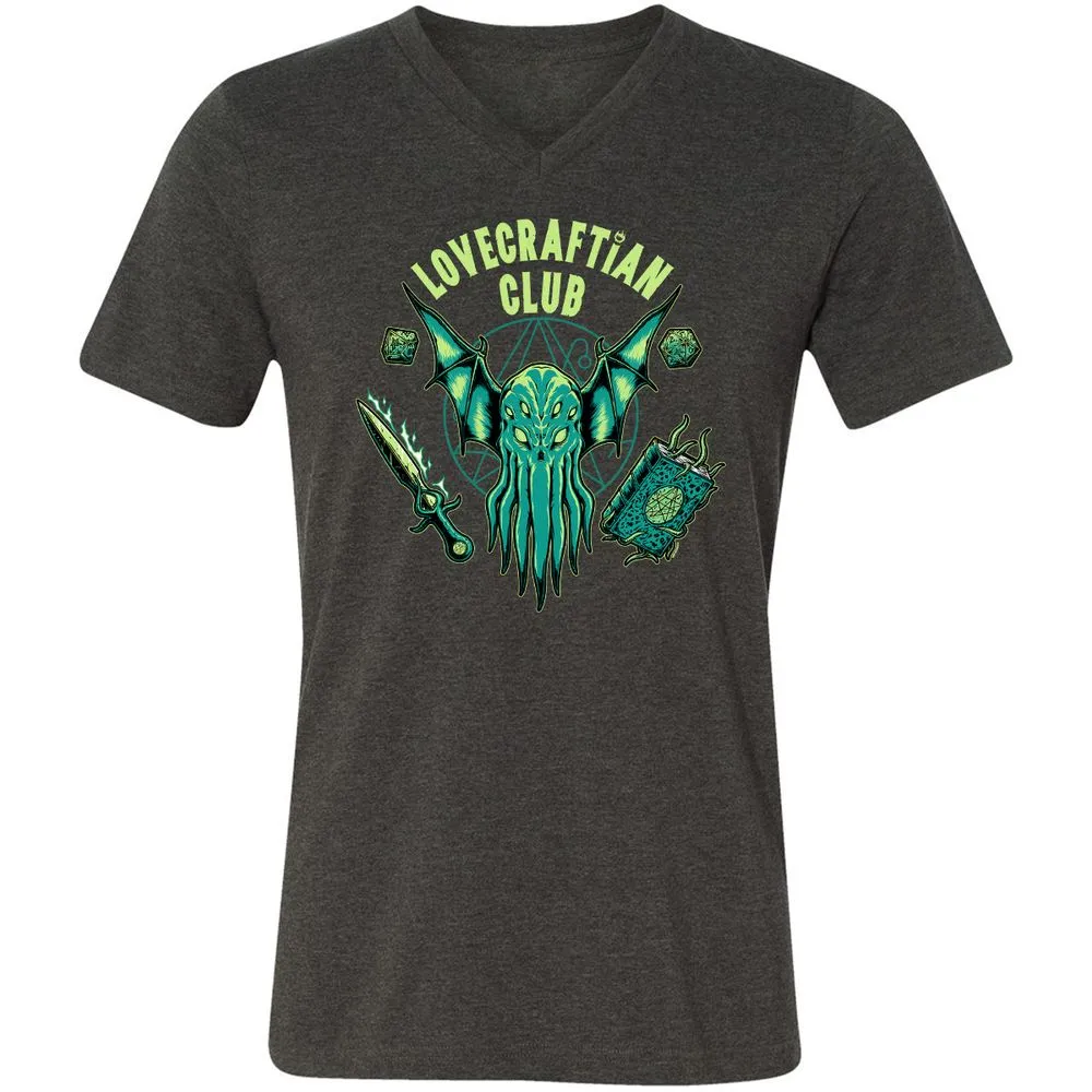 Unisex V-Neck T-Shirt - T4U2NFB5 - Dark Grey Heather - 8