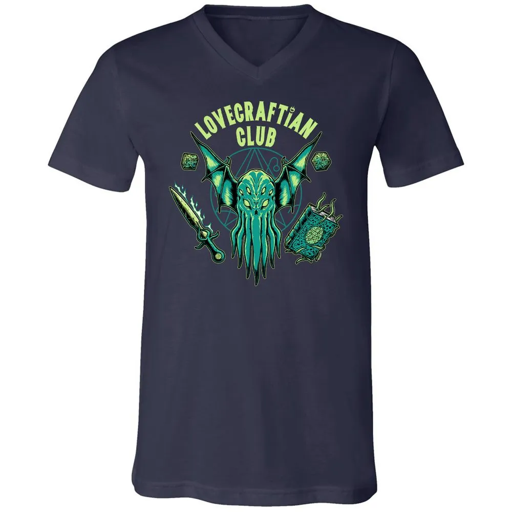Unisex V-Neck T-Shirt - T4U2NFB5 - Navy - 2