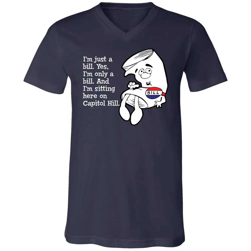 Unisex V-Neck T-Shirt - EWWWJ3TG - Navy - 2