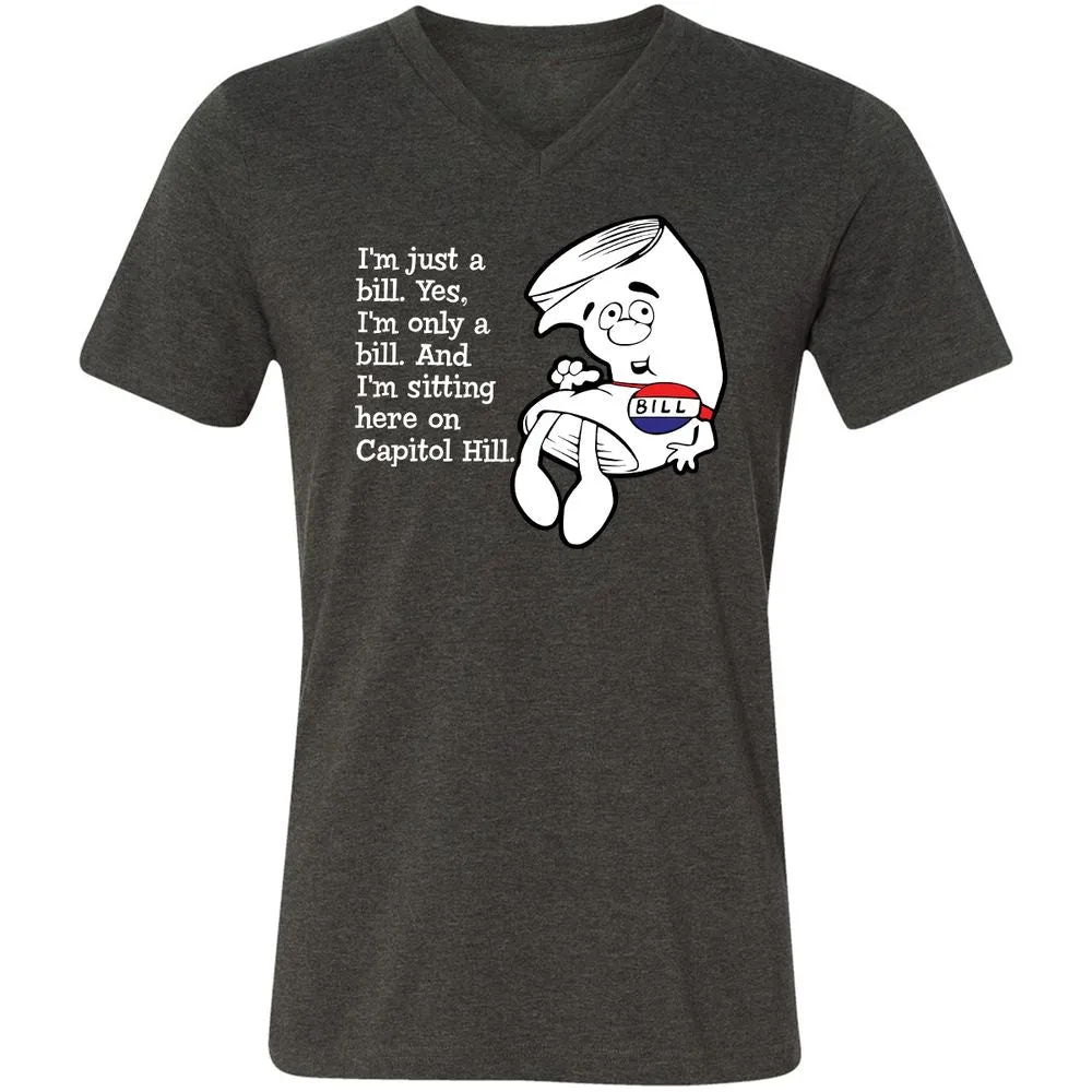 Unisex V-Neck T-Shirt - EWWWJ3TG - Dark Grey Heather - 8