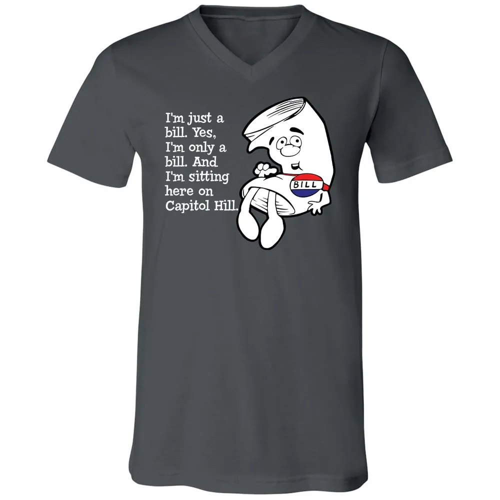 Unisex V-Neck T-Shirt - EWWWJ3TG - Asphalt - 12