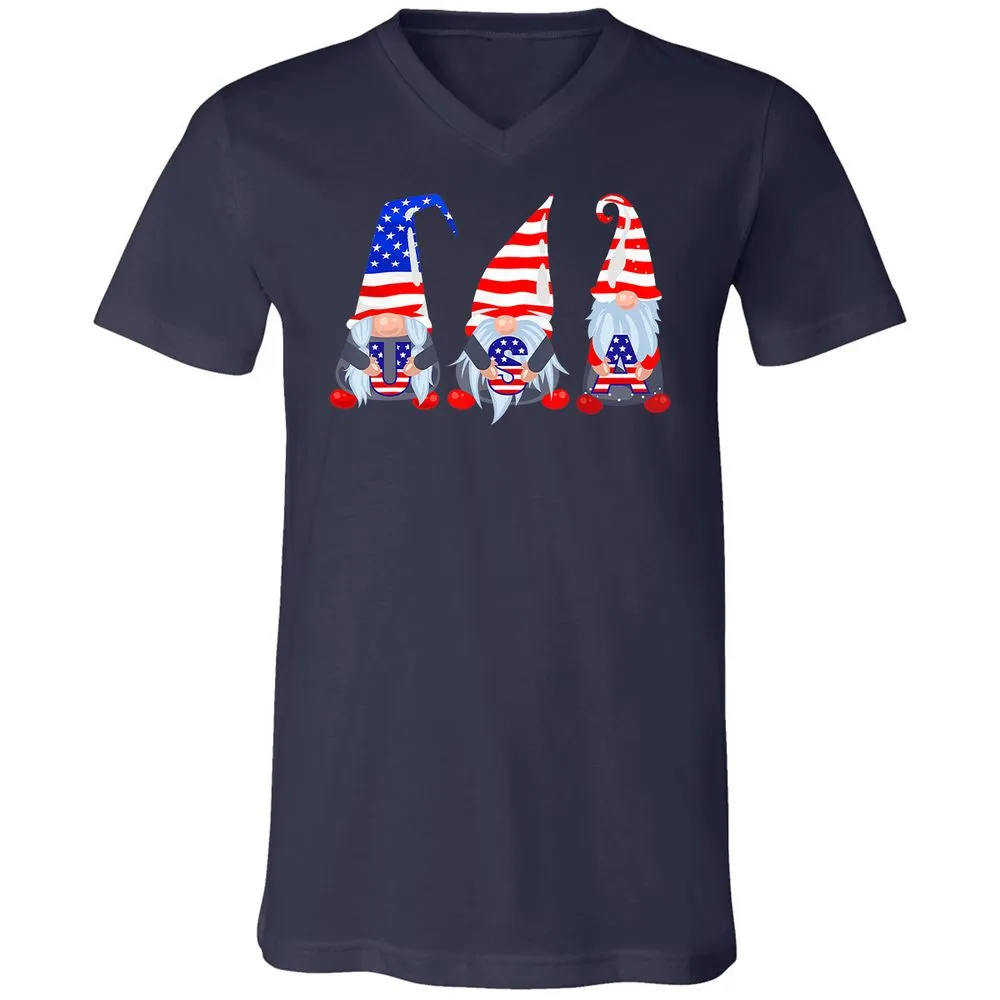Unisex V-Neck T-Shirt - 61P5TJAD - Navy - 2