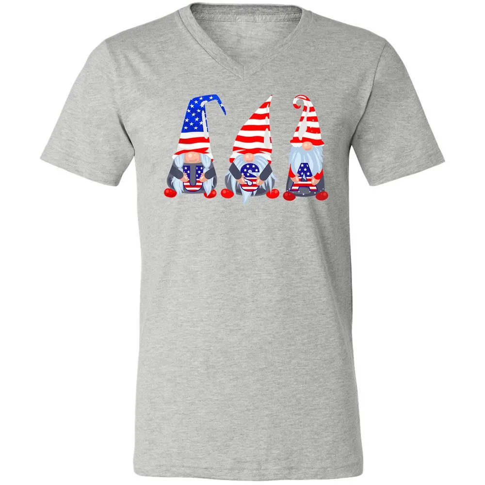 Unisex V-Neck T-Shirt - 61P5TJAD - Athletic Heather - 7