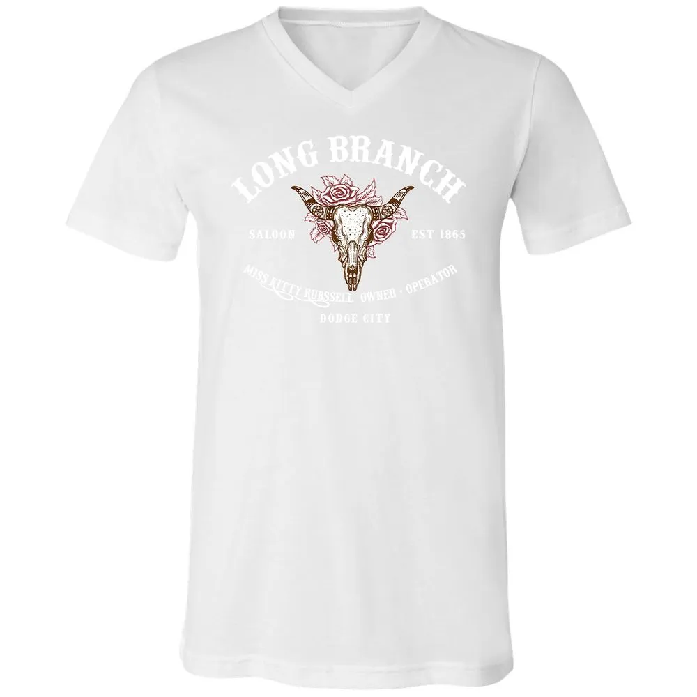 Unisex V-Neck T-Shirt - KRL1X7MH - White - 5