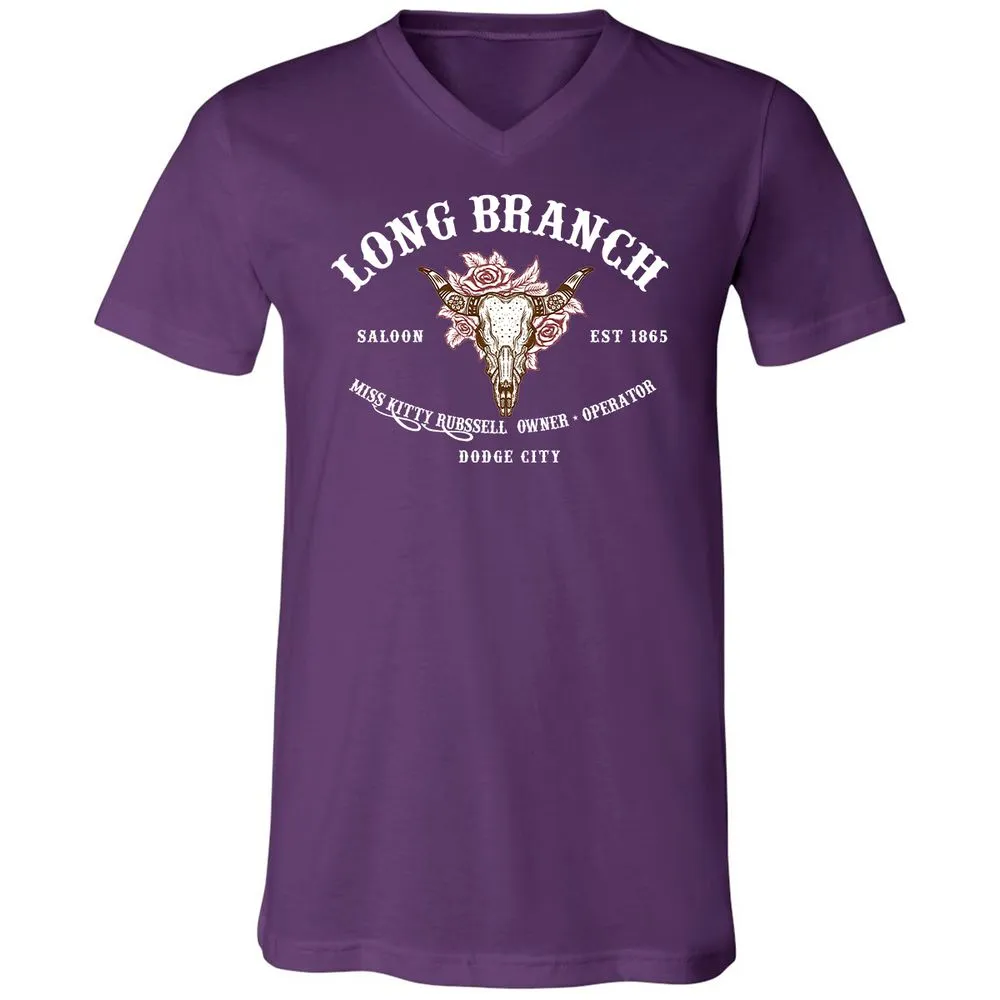Unisex V-Neck T-Shirt - KRL1X7MH - Team Purple - 9