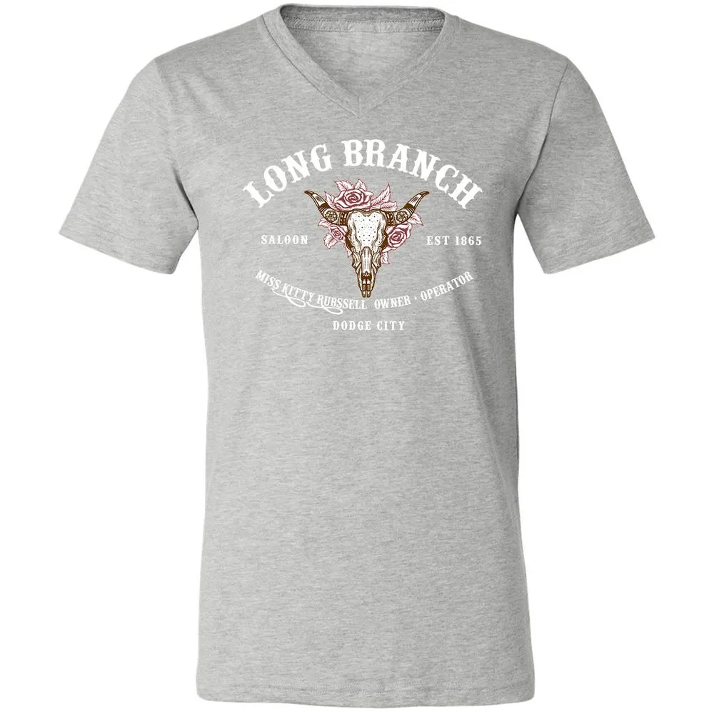 Unisex V-Neck T-Shirt - KRL1X7MH - Athletic Heather - 7