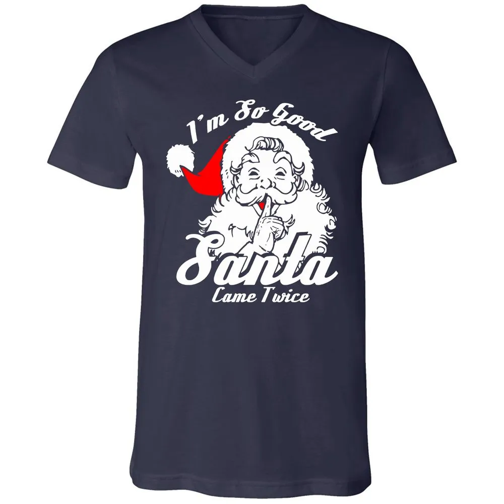 Unisex V-Neck T-Shirt - FV1PBM8E - Navy - 2
