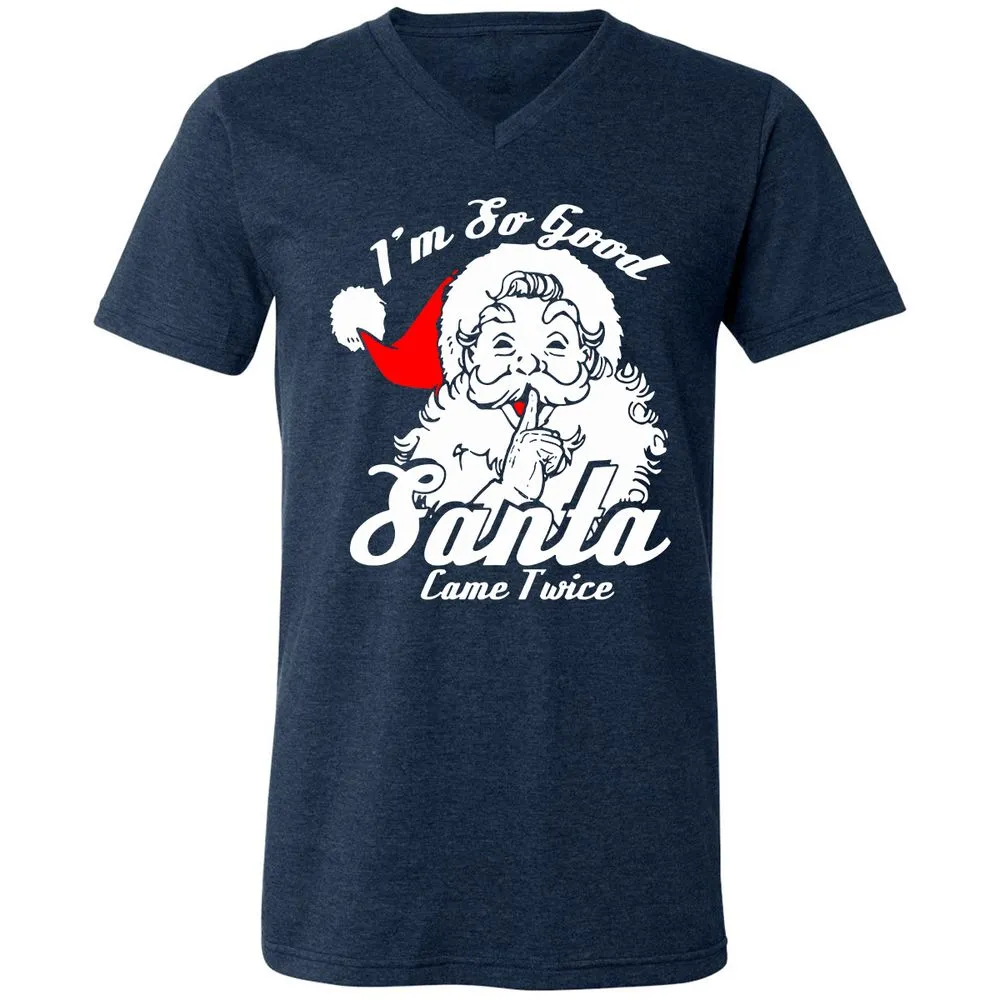 Unisex V-Neck T-Shirt - FV1PBM8E - Heather Navy - 15
