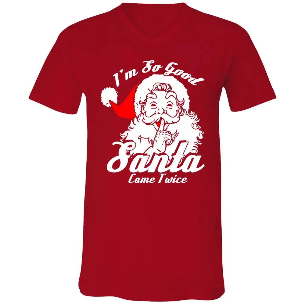 Unisex V-Neck T-Shirt - FV1PBM8E - Red - 3