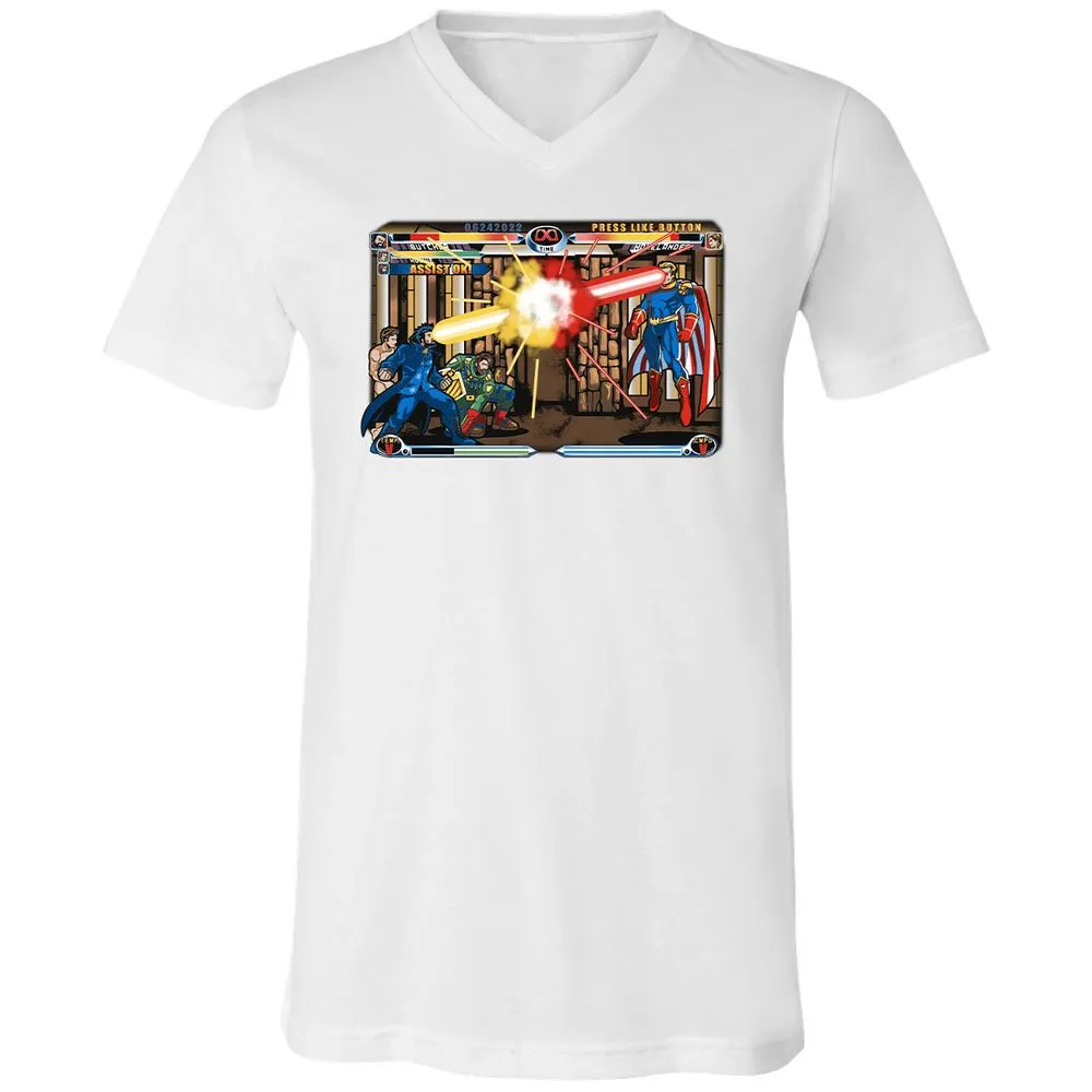 Unisex V-Neck T-Shirt - HQW6FF1K - White - 5