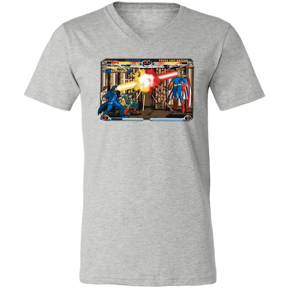 Unisex V-Neck T-Shirt - HQW6FF1K - Athletic Heather - 7