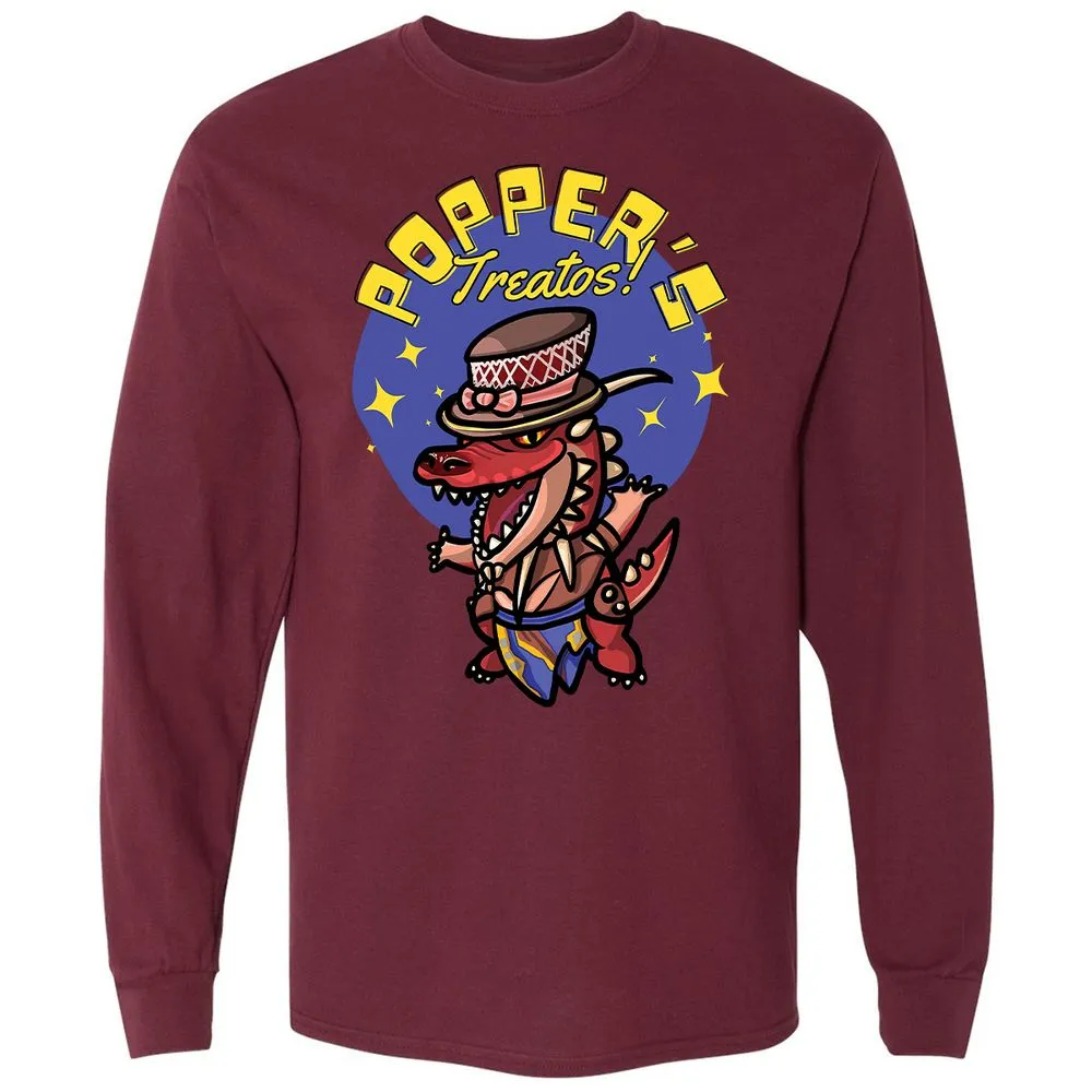 Long Sleeve T-Shirt - 1XBV6BM4 - Maroon - 11