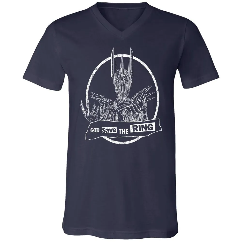 Unisex V-Neck T-Shirt - RE4YBXX4 - Navy - 2