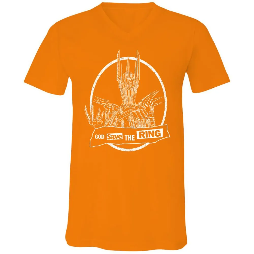 Unisex V-Neck T-Shirt - RE4YBXX4 - Orange - 11