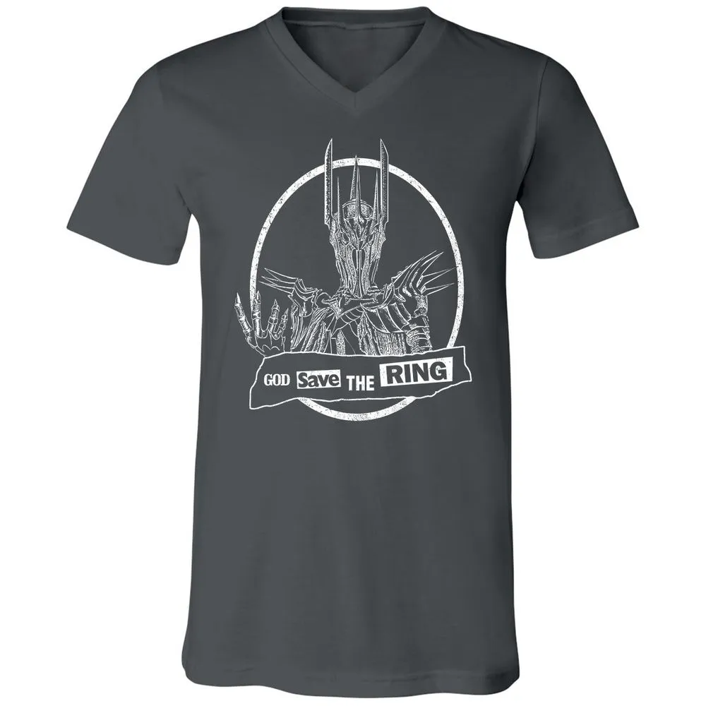 Unisex V-Neck T-Shirt - RE4YBXX4 - Asphalt - 12