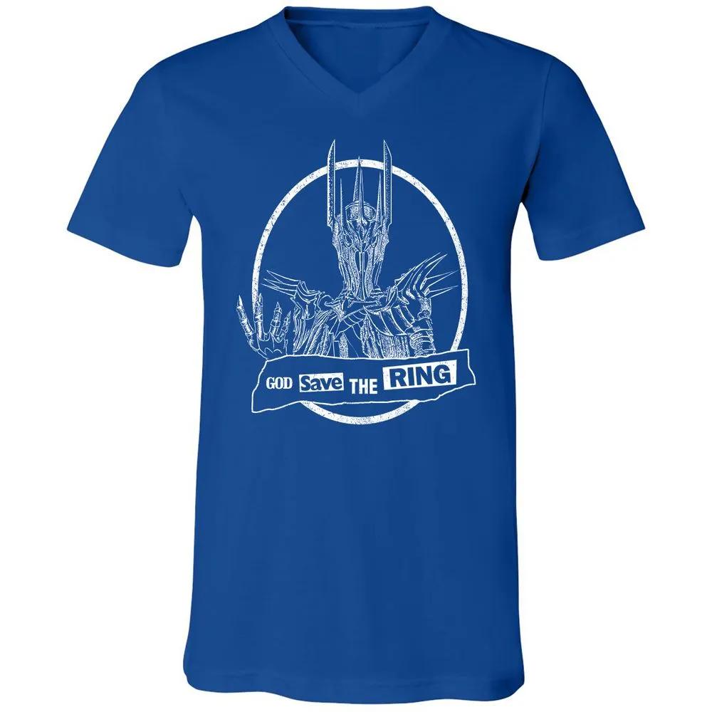 Unisex V-Neck T-Shirt - RE4YBXX4 - True Royal - 4