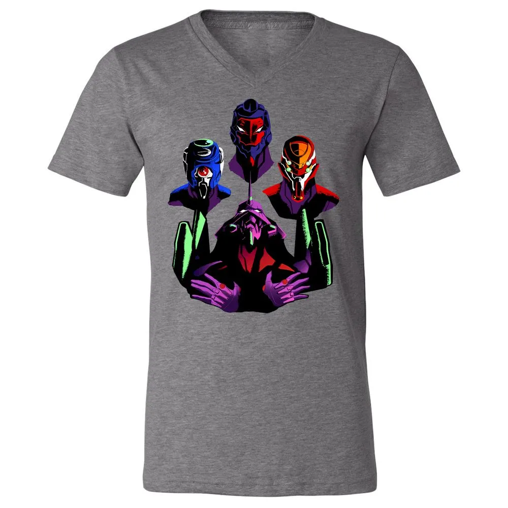Unisex V-Neck T-Shirt - 7RPGW4W7 - Deep Heather - 13