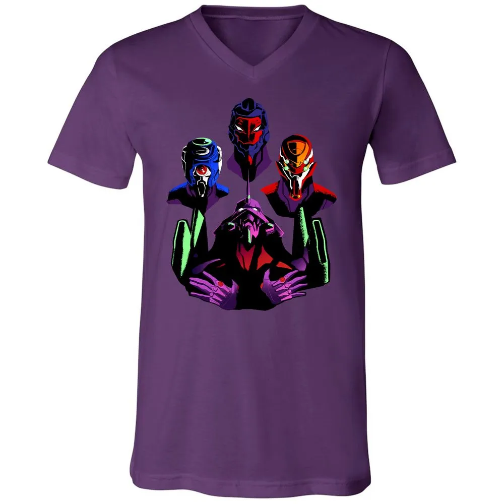 Unisex V-Neck T-Shirt - 7RPGW4W7 - Team Purple - 9
