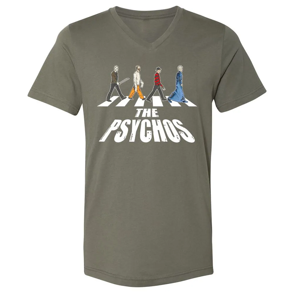 Unisex V-Neck T-Shirt - LGDAVV2B - Military Green - 10