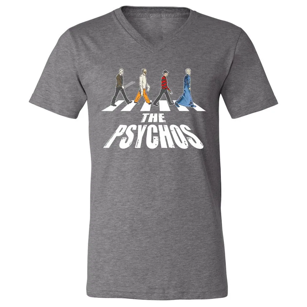 Unisex V-Neck T-Shirt - LGDAVV2B - Deep Heather - 13