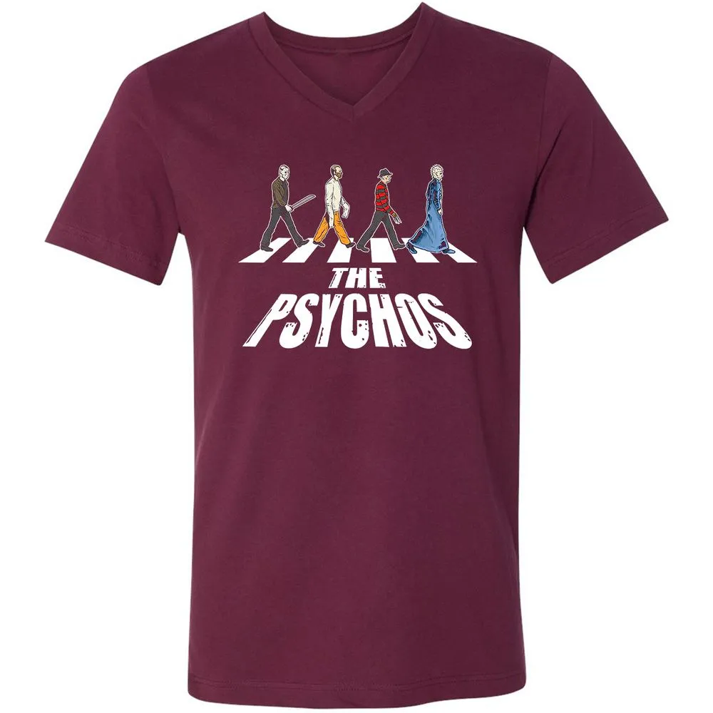 Unisex V-Neck T-Shirt - LGDAVV2B - Maroon - 6
