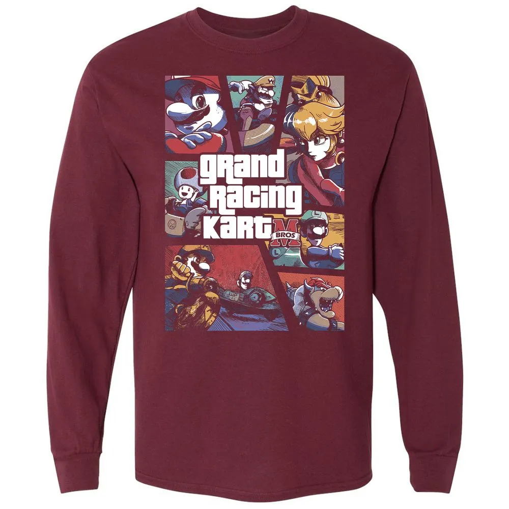 Long Sleeve T-Shirt - 9UQFHXLC - Maroon - 11