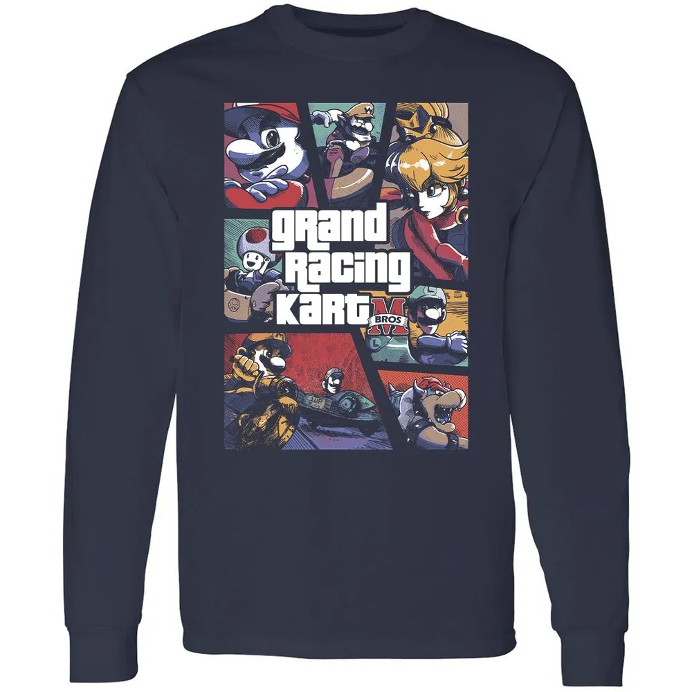 Long Sleeve T-Shirt - 9UQFHXLC - Navy - 2