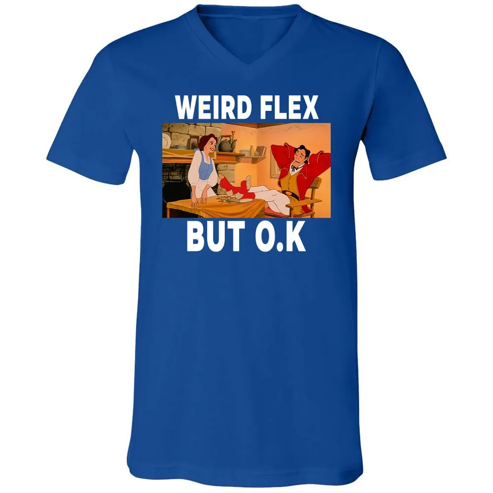 Unisex V-Neck T-Shirt - NL6KW4KF - True Royal - 4