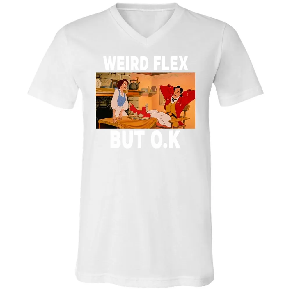Unisex V-Neck T-Shirt - NL6KW4KF - White - 5