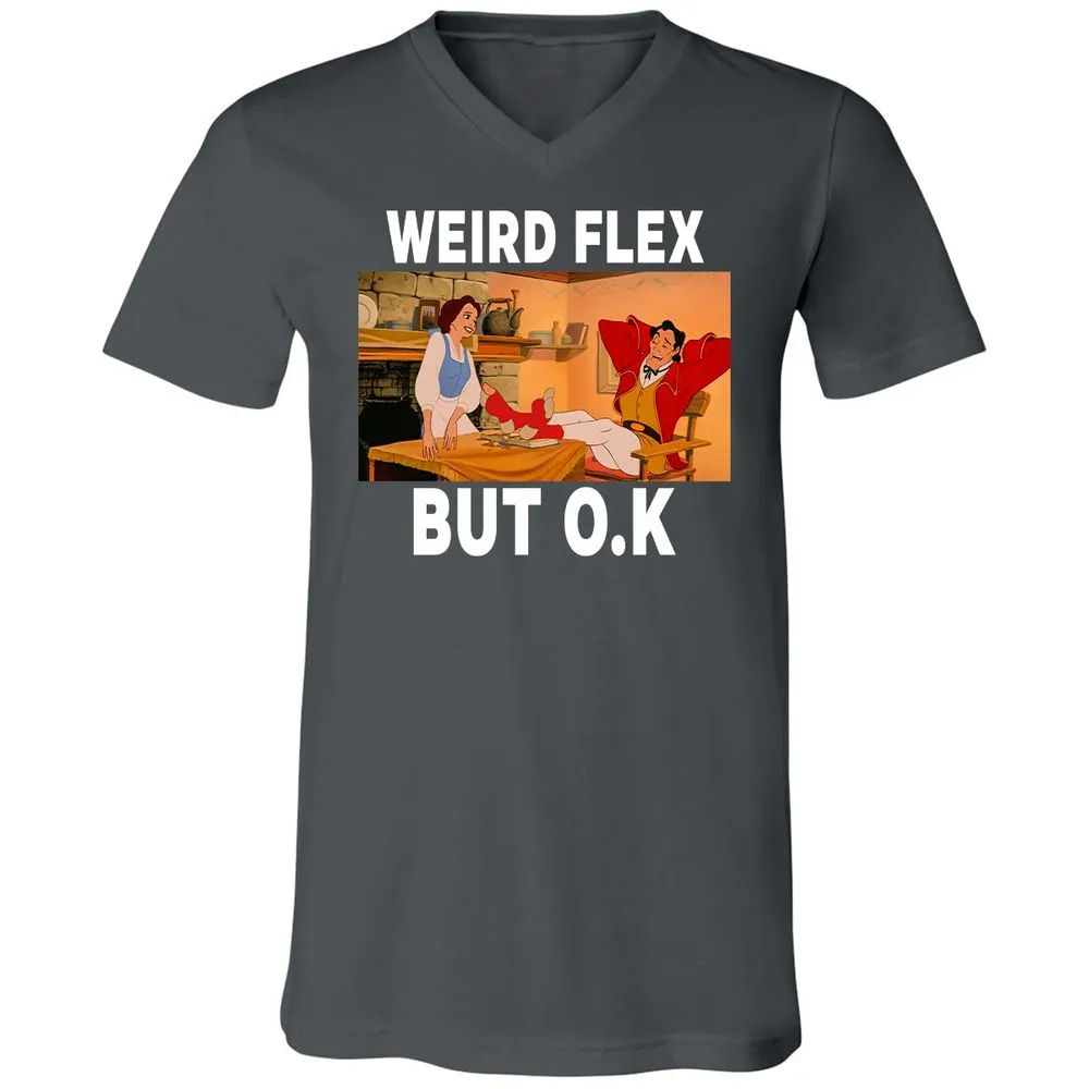 Unisex V-Neck T-Shirt - NL6KW4KF - Asphalt - 12