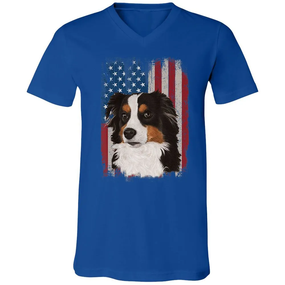 Unisex V-Neck T-Shirt - 1FRJDT65 - True Royal - 4