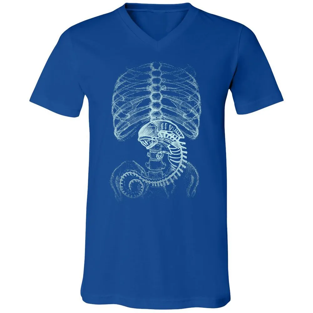 Unisex V-Neck T-Shirt - AXNNW9YT - True Royal - 4