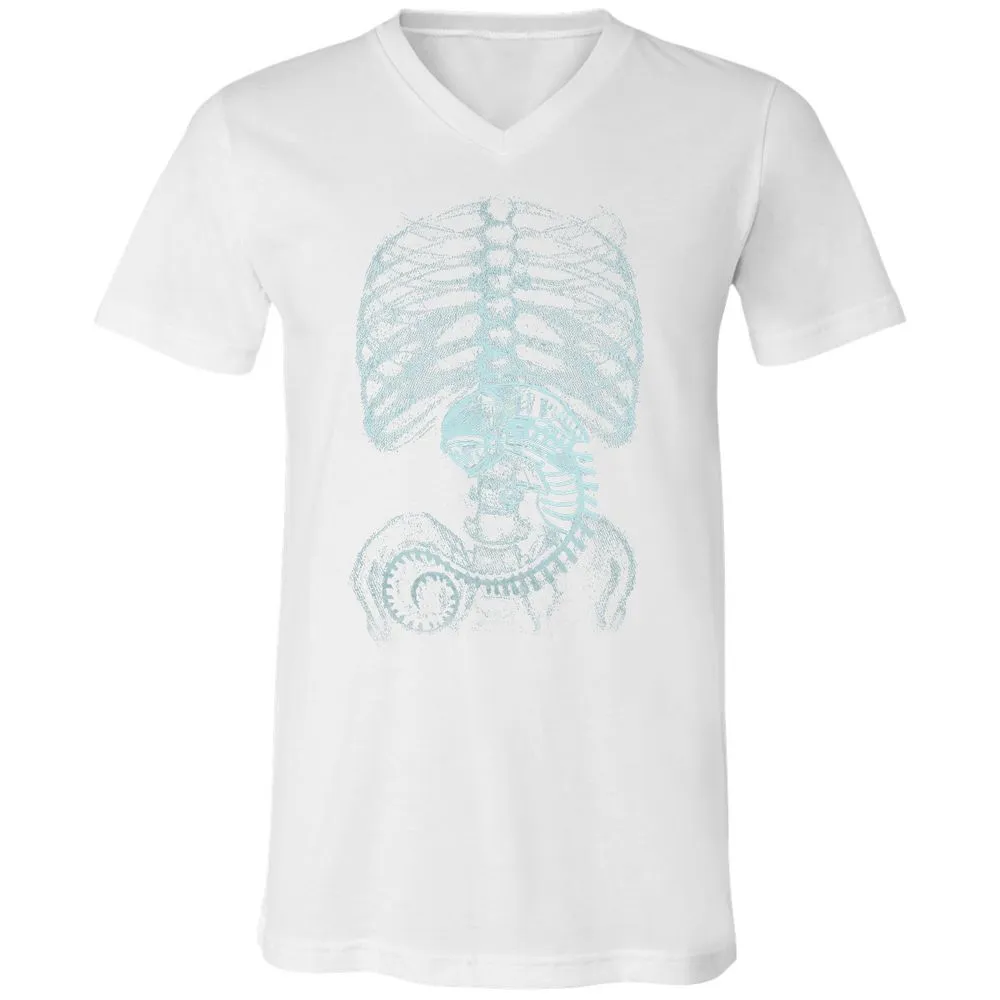 Unisex V-Neck T-Shirt - AXNNW9YT - White - 5