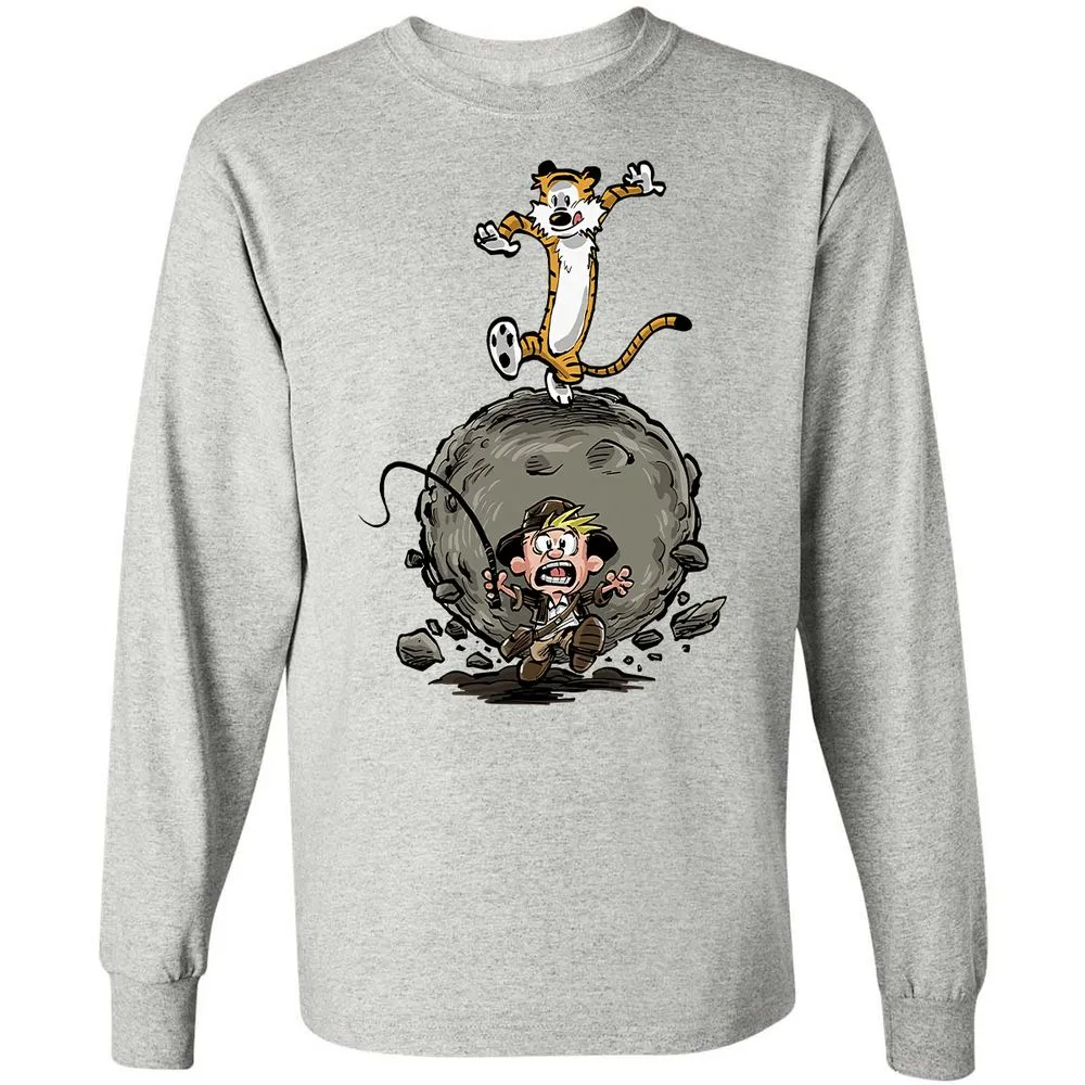 Long Sleeve T-Shirt - 97635JYA - Ash - 7