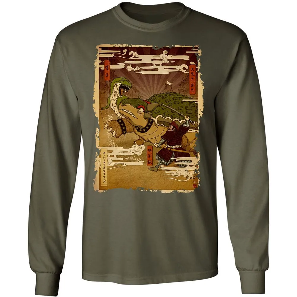 Long Sleeve T-Shirt - YGZP9CC4 - Military Green - 16
