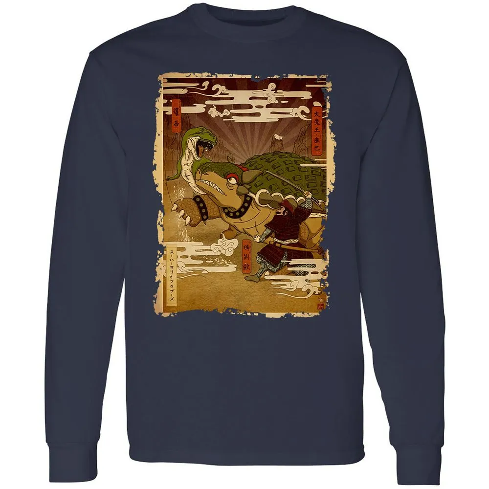 Long Sleeve T-Shirt - YGZP9CC4 - Navy - 2