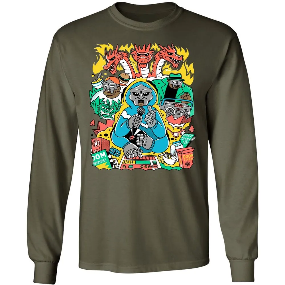 Long Sleeve T-Shirt - WVG2JTX9 - Military Green - 16