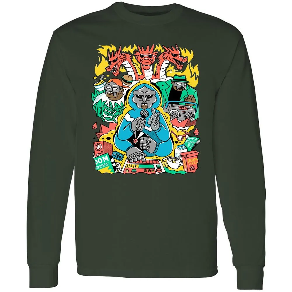 Long Sleeve T-Shirt - WVG2JTX9 - Forest Green - 4