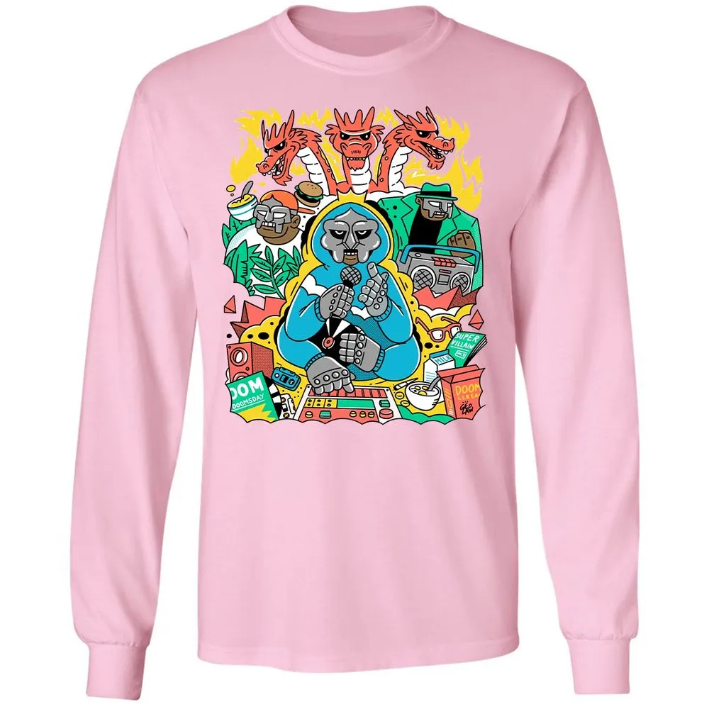 Long Sleeve T-Shirt - WVG2JTX9 - Light Pink - 3