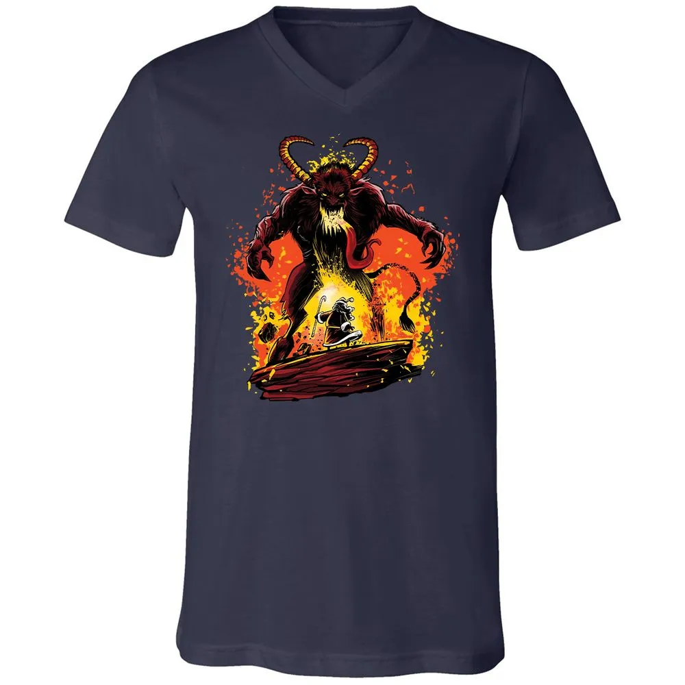 Unisex V-Neck T-Shirt - AYCB8Z2G - Navy - 2