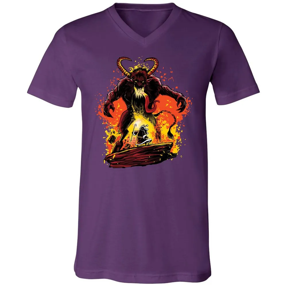 Unisex V-Neck T-Shirt - AYCB8Z2G - Team Purple - 9