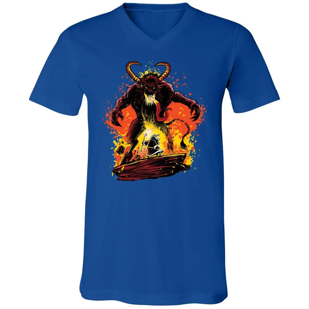 Unisex V-Neck T-Shirt - AYCB8Z2G - True Royal - 4