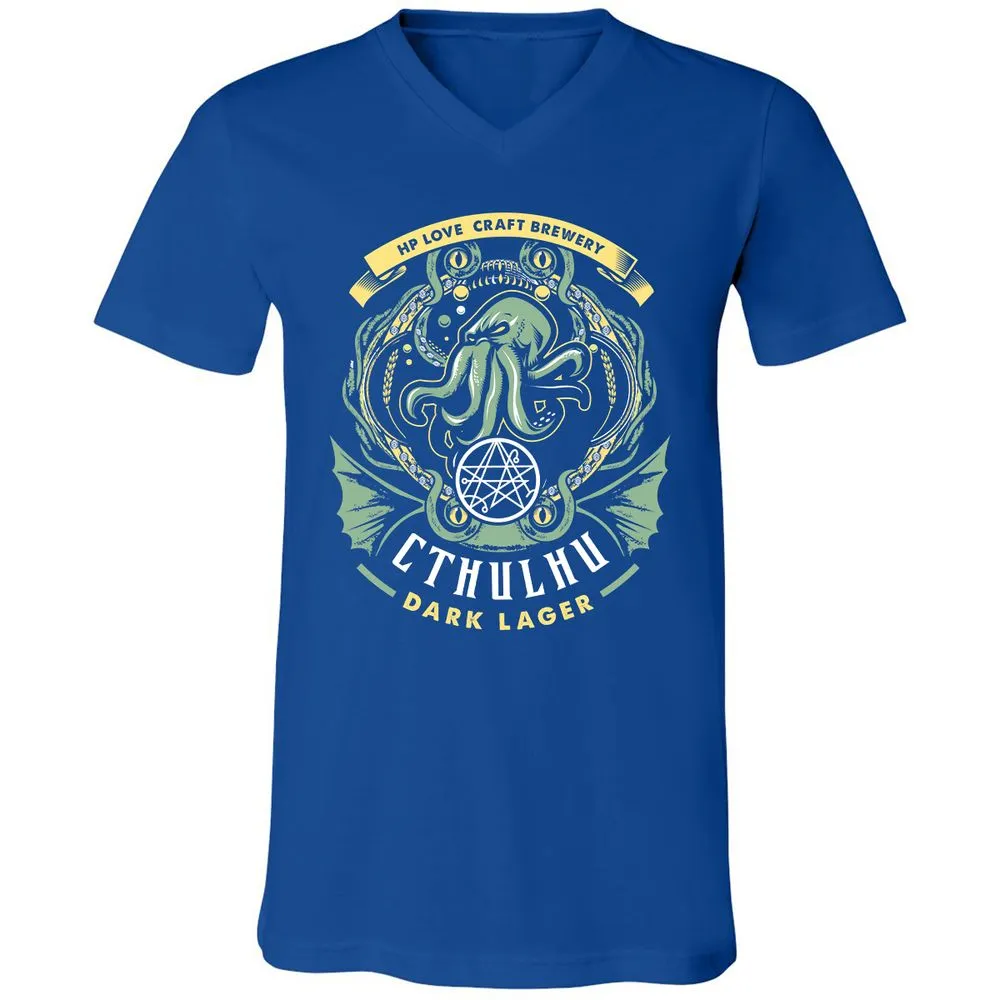 Unisex V-Neck T-Shirt - WTNN8CLH - True Royal - 4