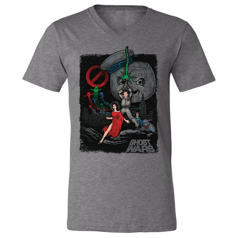 Unisex V-Neck T-Shirt - D19SU9ZB - Deep Heather - 13