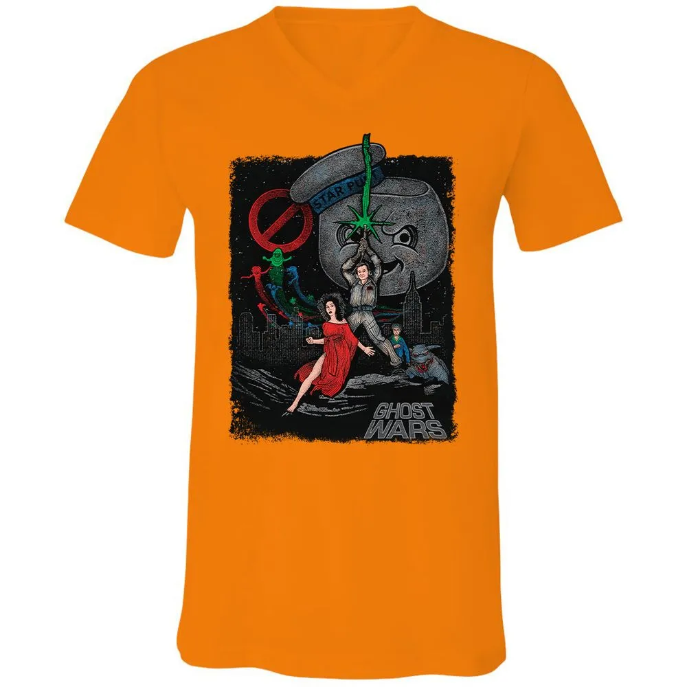 Unisex V-Neck T-Shirt - D19SU9ZB - Orange - 11