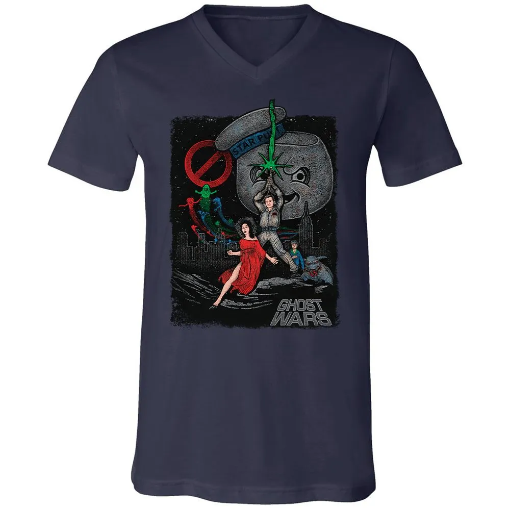 Unisex V-Neck T-Shirt - D19SU9ZB - Navy - 2