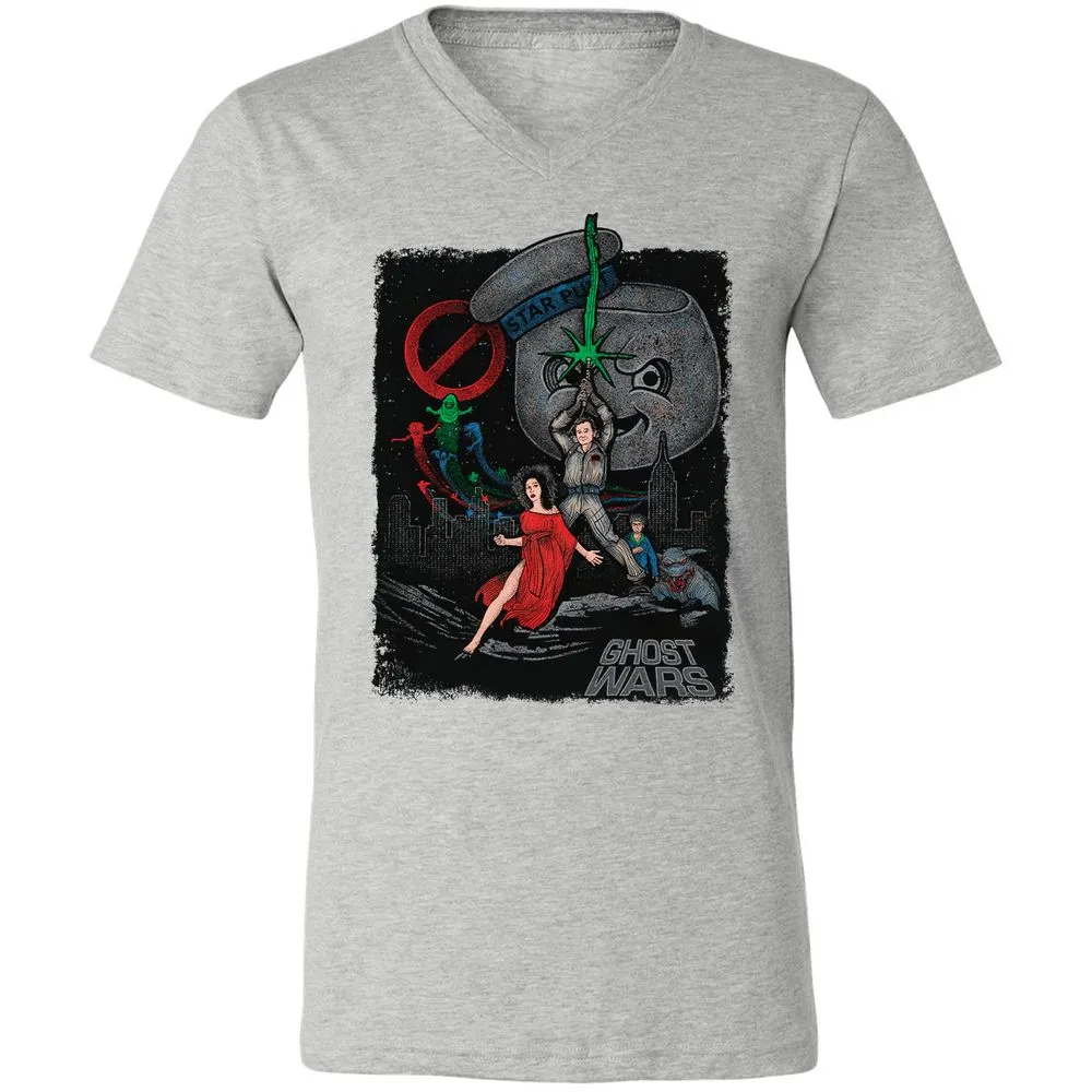 Unisex V-Neck T-Shirt - D19SU9ZB - Athletic Heather - 7
