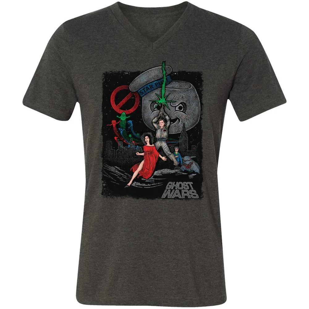 Unisex V-Neck T-Shirt - D19SU9ZB - Dark Grey Heather - 8
